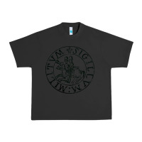 Pigment Black knights templar sigil Urban Heavy Tee - linhVisuals