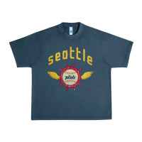 Midnight Navy seattle pilots baseball vintage Urban Heavy Tee - linhVisuals