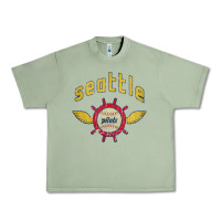 Oil Green seattle pilots baseball vintage Urban Heavy Tee - linhVisuals