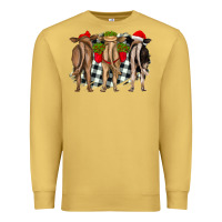 Christmas Heifers Back View Premium Sweatshirt | Teevron