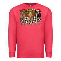 Cardinal christmas heifers back view Premium Sweatshirt - RanaPortraitStore