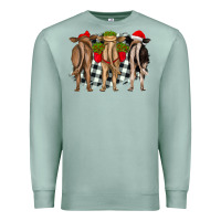 Seafoam christmas heifers back view Premium Sweatshirt - RanaPortraitStore