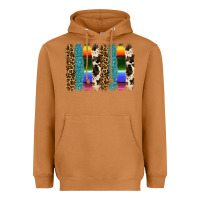 Meerkat serape leopard tooled leather cowhide background Heavyweight Hoodie - RanaPortraitStore