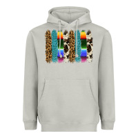 Moon Dust serape leopard tooled leather cowhide background Heavyweight Hoodie - RanaPortraitStore
