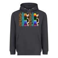 Smoke serape leopard tooled leather cowhide background Heavyweight Hoodie - RanaPortraitStore