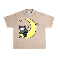 French Oak crescent moon raccoon Urban Heavy Tee - linhVisuals