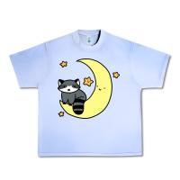 Grape Ice crescent moon raccoon Urban Heavy Tee - linhVisuals