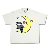 Pistachio crescent moon raccoon Urban Heavy Tee - linhVisuals