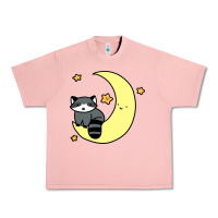 Salmon crescent moon raccoon Urban Heavy Tee - linhVisuals