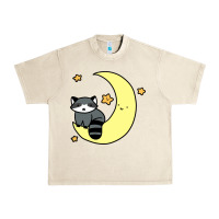 Sandshell crescent moon raccoon Urban Heavy Tee - linhVisuals