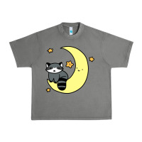 Tornado crescent moon raccoon Urban Heavy Tee - linhVisuals