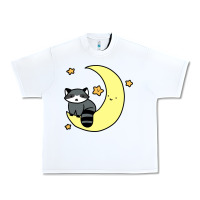 White crescent moon raccoon Urban Heavy Tee - linhVisuals