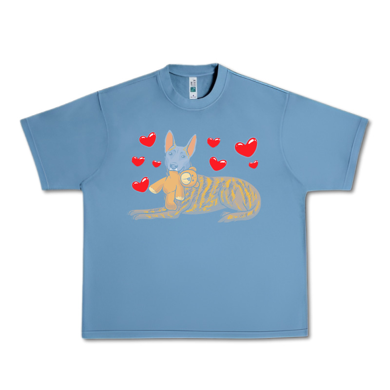 Dutch Shepherd Dog T  Shirt Dutch Shepherd Dog With Stuffed Animal And Urban Heavy Tee by linhVisuals | Teevron