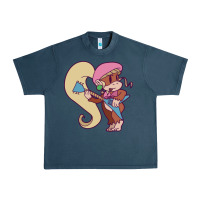 Midnight Navy cute guitarist dixie kong Urban Heavy Tee - linhVisuals