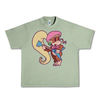 Oil Green cute guitarist dixie kong Urban Heavy Tee - linhVisuals