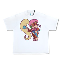 White cute guitarist dixie kong Urban Heavy Tee - linhVisuals