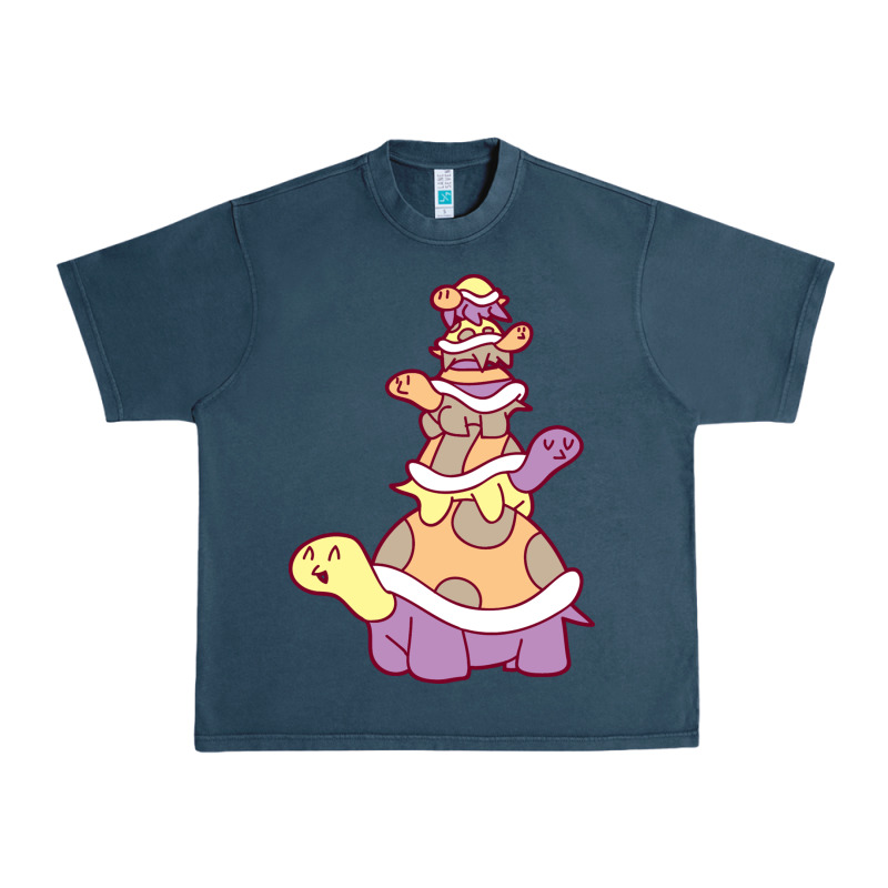 Cute Turtle Stack Urban Heavy Tee by linhVisuals | Teevron