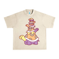 Sandshell cute turtle stack Urban Heavy Tee - linhVisuals