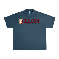 Midnight Navy ELON UNIVERSITY Urban Heavy Tee - linhVisuals