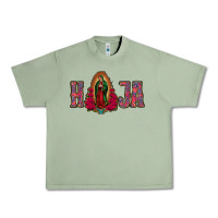 Oil Green Hija Lady Of Guadalupe Urban Heavy Tee - Jasminsmagicworld