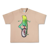 Burro dat boi watercolor unicycle frog Urban Heavy Tee - linhVisuals