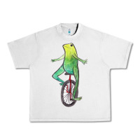 Lunar Rock dat boi watercolor unicycle frog Urban Heavy Tee - linhVisuals