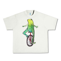Pistachio dat boi watercolor unicycle frog Urban Heavy Tee - linhVisuals