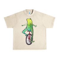 Sandshell dat boi watercolor unicycle frog Urban Heavy Tee - linhVisuals