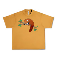 Peanut Butter red panda sleeping Urban Heavy Tee - linhVisuals