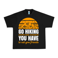 Black hiking t  shirt go hiking Urban Heavy Tee - linhVisuals