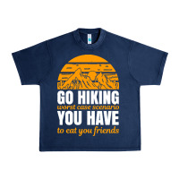 Navy hiking t  shirt go hiking Urban Heavy Tee - linhVisuals