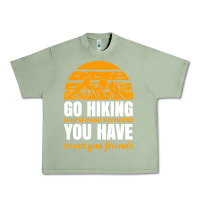 Oil Green hiking t  shirt go hiking Urban Heavy Tee - linhVisuals