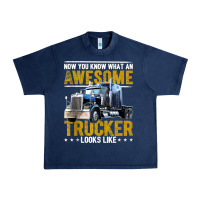 Awesome Trucker Big Rig Semi Trailer Truck Driver Gift Men Tank Top Urban Heavy Tee | Teevron