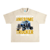 Sandshell awesome trucker big rig semi trailer truck driver gift men tank top Urban Heavy Tee - linhVisuals