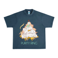 Midnight Navy purity ring müsïc Urban Heavy Tee - linhVisuals