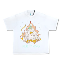 White purity ring müsïc Urban Heavy Tee - linhVisuals