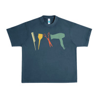 Midnight Navy barber vintage hairdresser hairstylist cosmetologist t shirt Urban Heavy Tee - linhVisuals