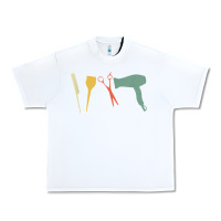 White barber vintage hairdresser hairstylist cosmetologist t shirt Urban Heavy Tee - linhVisuals