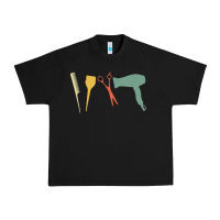 Black barber vintage hairdresser hairstylist cosmetologist t shirt Urban Heavy Tee - linhVisuals