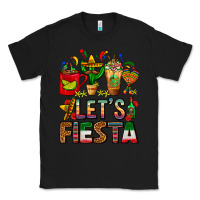 Black Let's Fiesta Mexico Coffee Cups With Cactus Classic Tee - FaDigitalArtStudio
