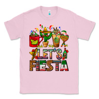 Bubblegum Pink Let's Fiesta Mexico Coffee Cups With Cactus Classic Tee - FaDigitalArtStudio
