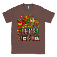 Chestnut Let's Fiesta Mexico Coffee Cups With Cactus Classic Tee - FaDigitalArtStudio