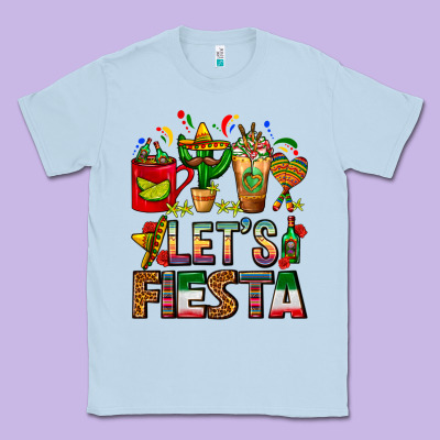 Let's Fiesta Mexico Coffee Cups With Cactus Classic Tee Designed By Fadigitalartstudio