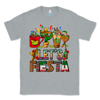 Heather Grey Let's Fiesta Mexico Coffee Cups With Cactus Classic Tee - FaDigitalArtStudio