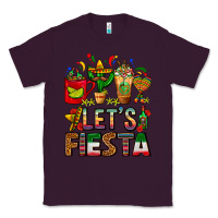 Plum Let's Fiesta Mexico Coffee Cups With Cactus Classic Tee - FaDigitalArtStudio