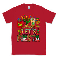 Red Let's Fiesta Mexico Coffee Cups With Cactus Classic Tee - FaDigitalArtStudio