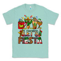 Seafoam Let's Fiesta Mexico Coffee Cups With Cactus Classic Tee - FaDigitalArtStudio