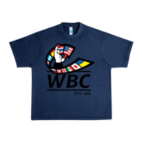 Navy #world boxing council Urban Heavy Tee - linhVisuals
