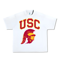 White #usc Urban Heavy Tee - linhVisuals