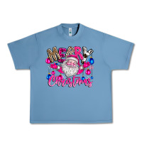 Pebble Blue merry Christmas santa Urban Heavy Tee - CowhideDigitalArt